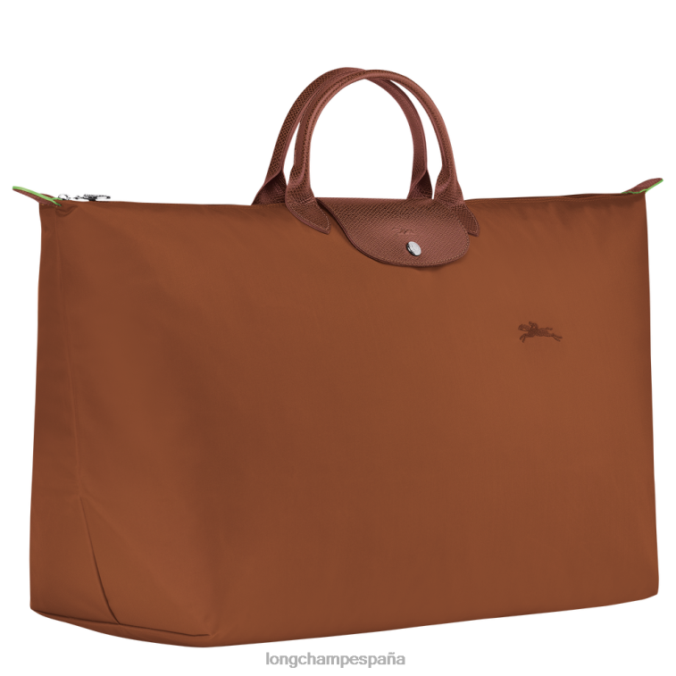 Longchamp bolsa de viaje verde le pliage coñac hombres bolsas 064LB795