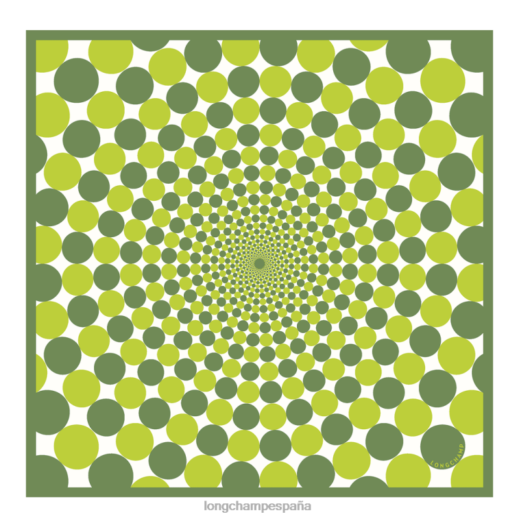 Longchamp pañuelo de seda colección primavera/verano 2023 70 hierba/luz verde mujer accesorios 064LB1036
