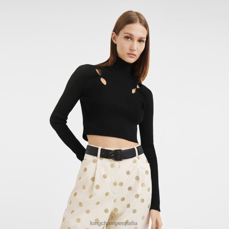 Longchamp cinturón 3d negro mujer accesorios 064LB947