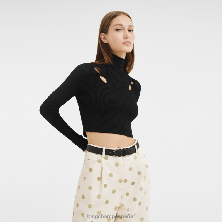 Longchamp cinturón 3d negro mujer accesorios 064LB949