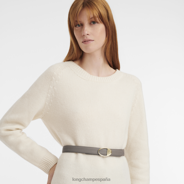 Longchamp cinturón de buzón gris pardo mujer accesorios 064LB923
