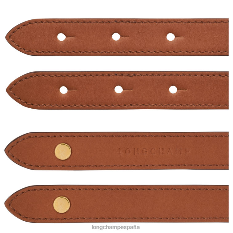 Longchamp cinturón de trote de caja coñac mujer accesorios 064LB946