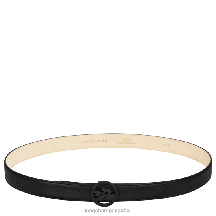 Longchamp cinturón de trote de caja negro mujer accesorios 064LB936