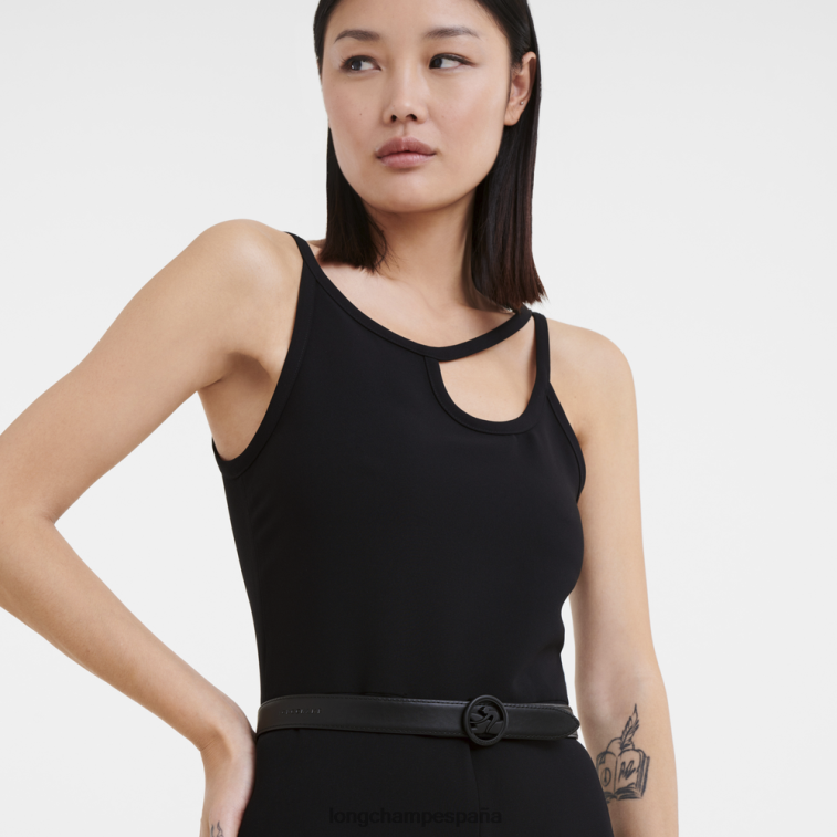 Longchamp cinturón de trote de caja negro mujer accesorios 064LB936