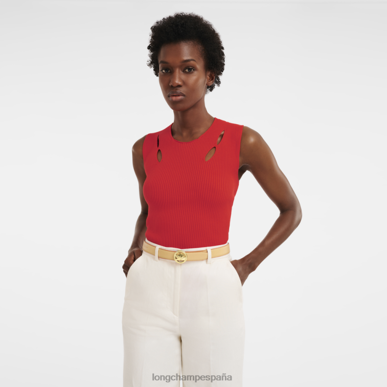 Longchamp cinturón de trote de caja vegetal/negro mujer accesorios 064LB939