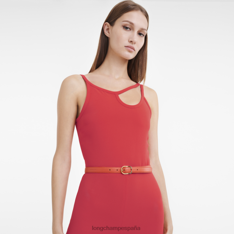 Longchamp cinturón le foulonne naranja mujer accesorios 064LB926