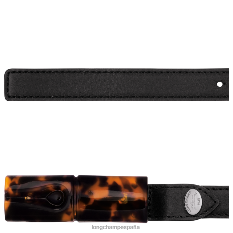 Longchamp cinturón rosa negro mujer accesorios 064LB907