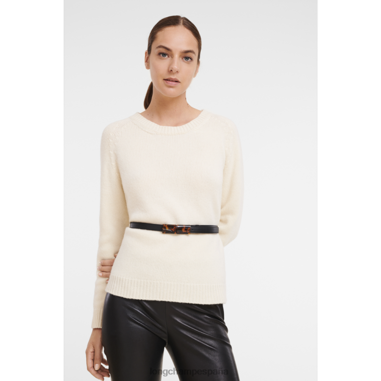 Longchamp cinturón rosa negro mujer accesorios 064LB907