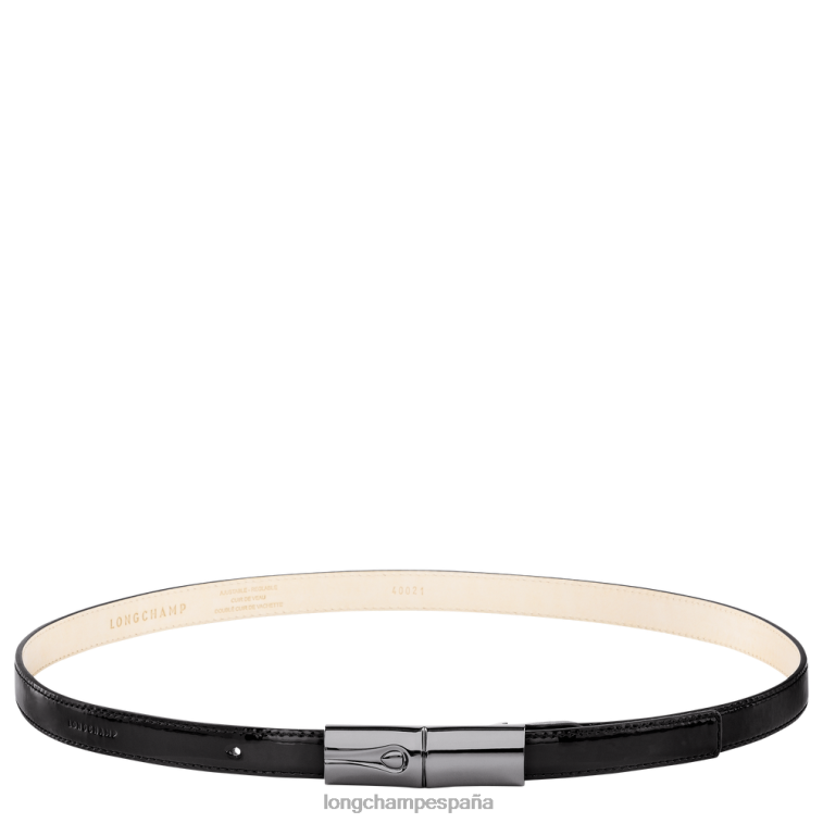 Longchamp cinturón rosa negro mujer accesorios 064LB908