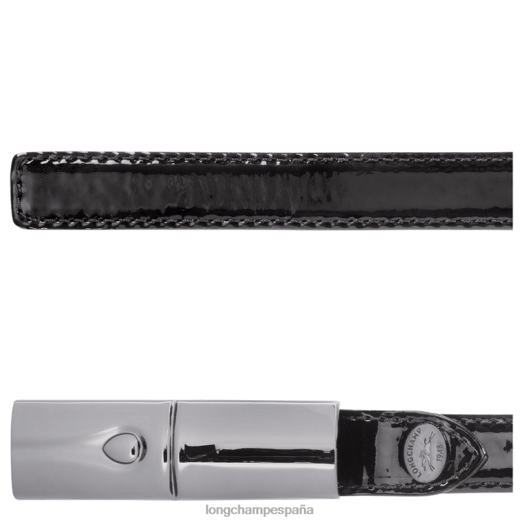 Longchamp cinturón rosa negro mujer accesorios 064LB908