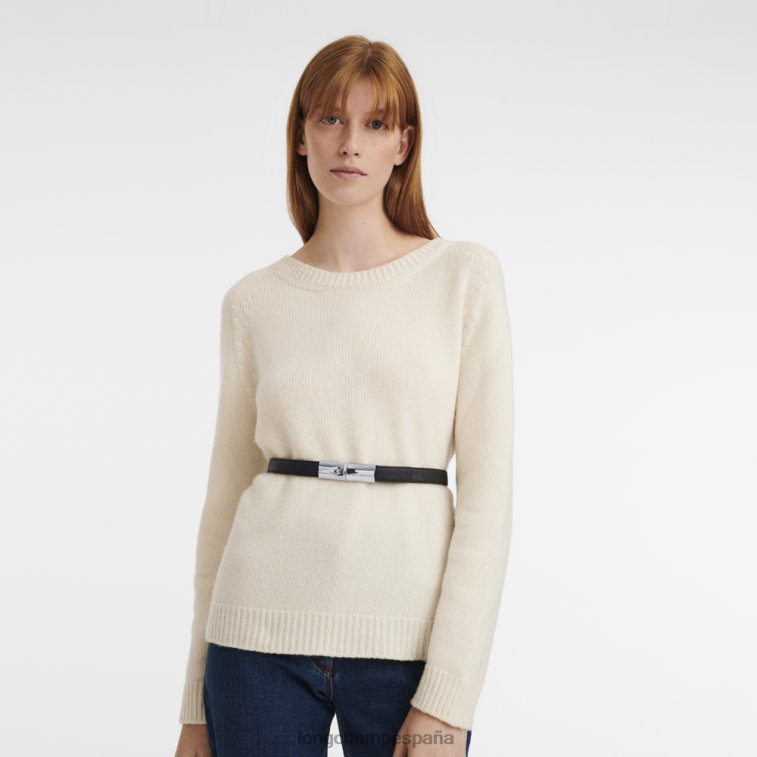 Longchamp cinturón rosa negro mujer accesorios 064LB909