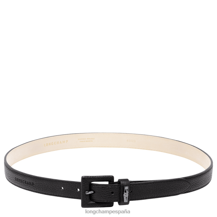 Longchamp cinturón rosa negro mujer accesorios 064LB914