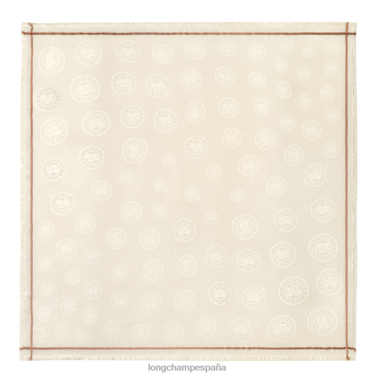 Longchamp chal colección primavera/verano 2023 Marfil mujer accesorios 064LB976