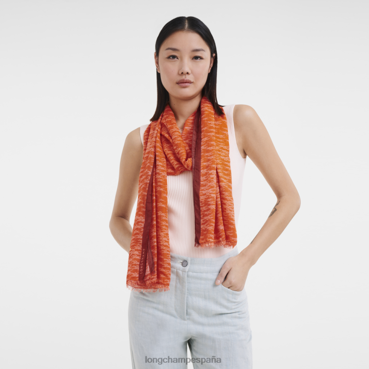 Longchamp estola colección primavera/verano 2023 zanahoria mujer accesorios 064LB974