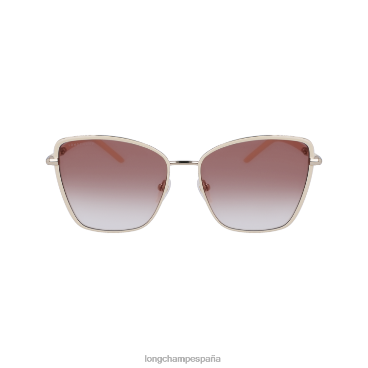 Longchamp colección primavera/verano 2023 gafas de sol blanco/marrón mujer accesorios 064LB889