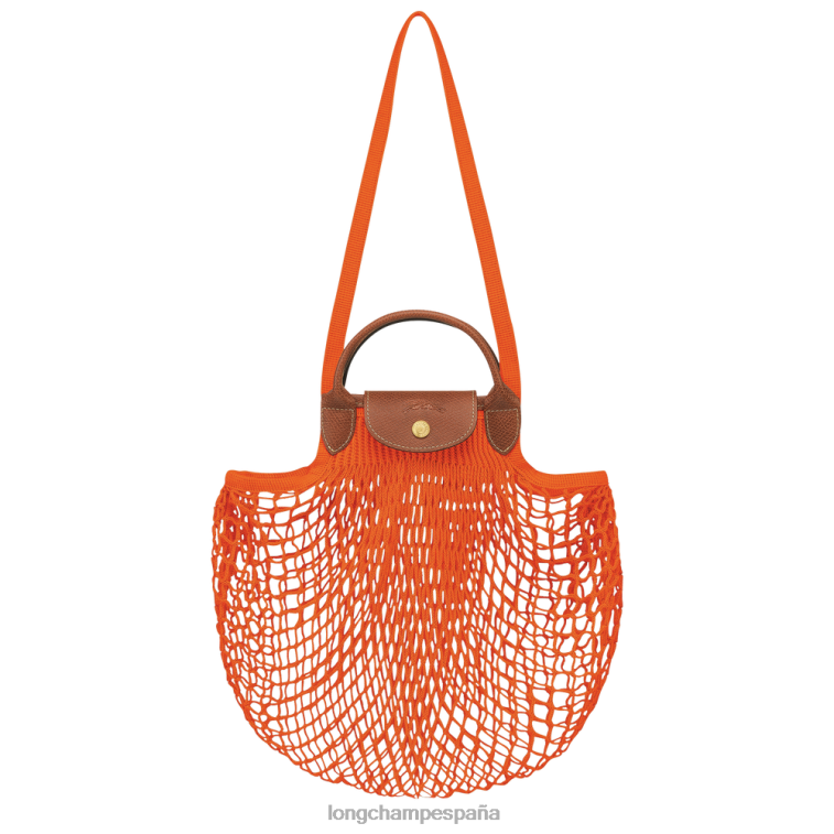 Longchamp bolsa de malla filet le pliage naranja mujer bolsas 064LB3