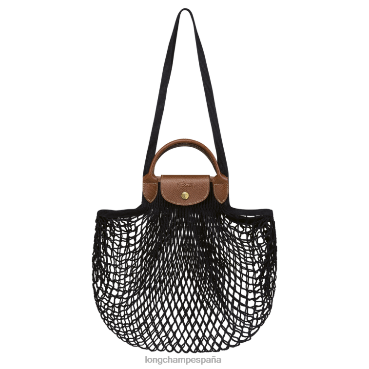 Longchamp bolsa de malla filet le pliage negro mujer bolsas 064LB65