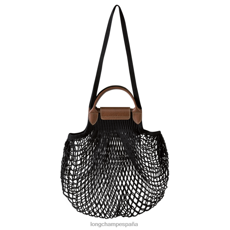Longchamp bolsa de malla filet le pliage negro mujer bolsas 064LB65