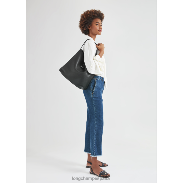 Longchamp bolso hobo esencial roseau negro mujer bolsas 064LB356