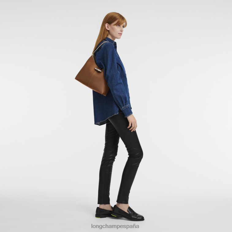 Longchamp bolso hobo roseau coñac mujer bolsas 064LB382