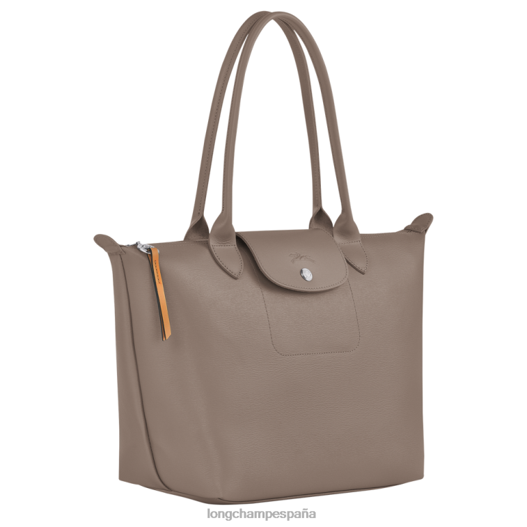 Longchamp bolso shopper le pliage city gris pardo mujer bolsas 064LB353
