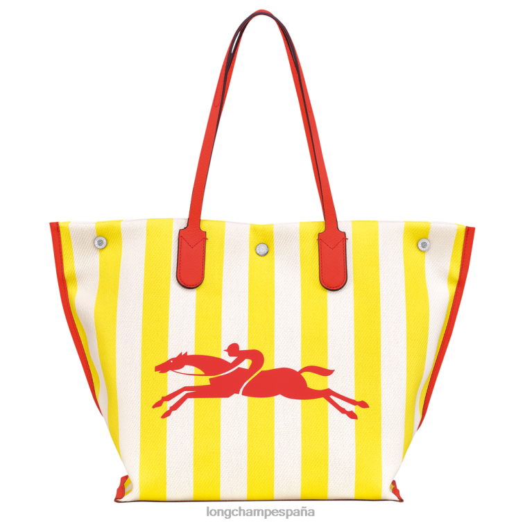 Longchamp bolso shopper roseau esencial amarillo blanco mujer bolsas 064LB364