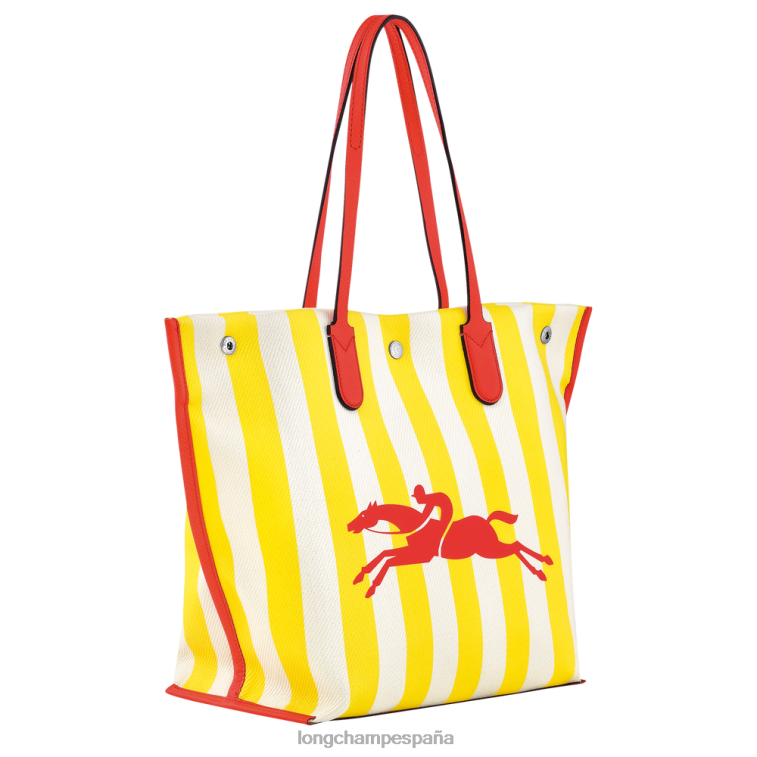 Longchamp bolso shopper roseau esencial amarillo blanco mujer bolsas 064LB364