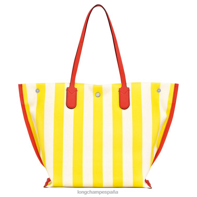 Longchamp bolso shopper roseau esencial amarillo blanco mujer bolsas 064LB364