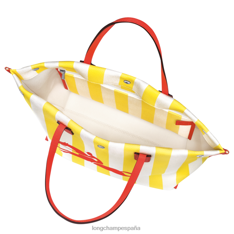 Longchamp bolso shopper roseau esencial amarillo blanco mujer bolsas 064LB364