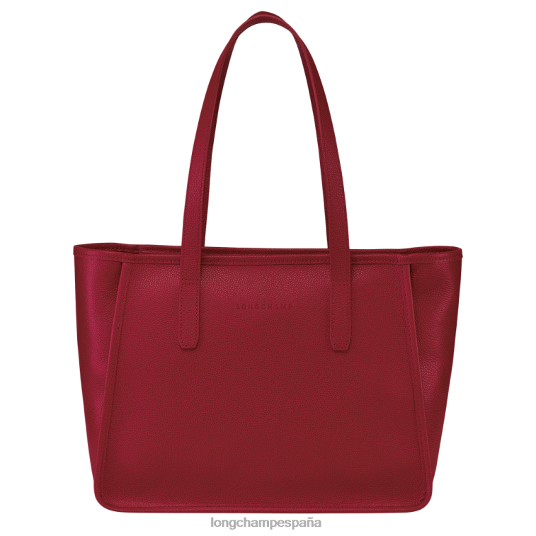 Longchamp bolso tote le foulonne rojo mujer bolsas 064LB386