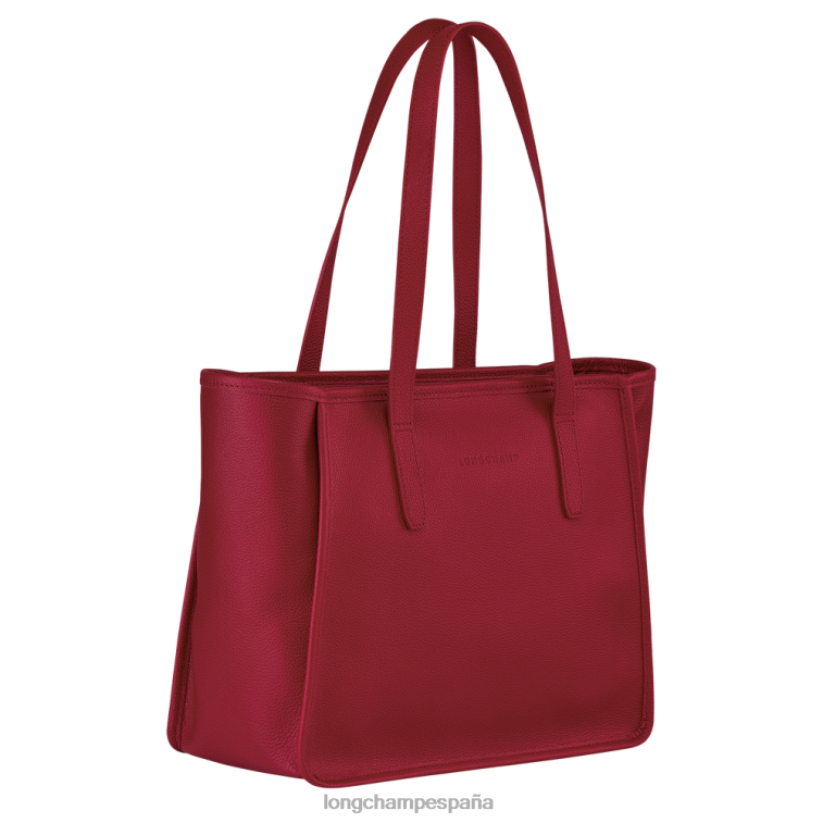 Longchamp bolso tote le foulonne rojo mujer bolsas 064LB386