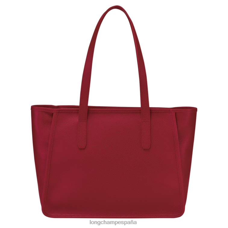 Longchamp bolso tote le foulonne rojo mujer bolsas 064LB386