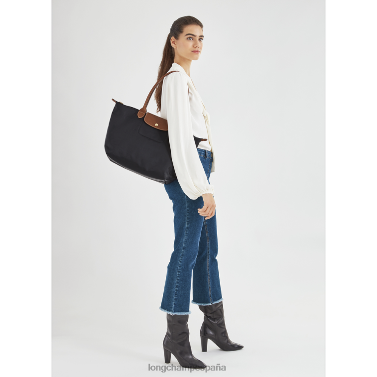 Longchamp bolso tote le pliage original negro mujer bolsas 064LB38