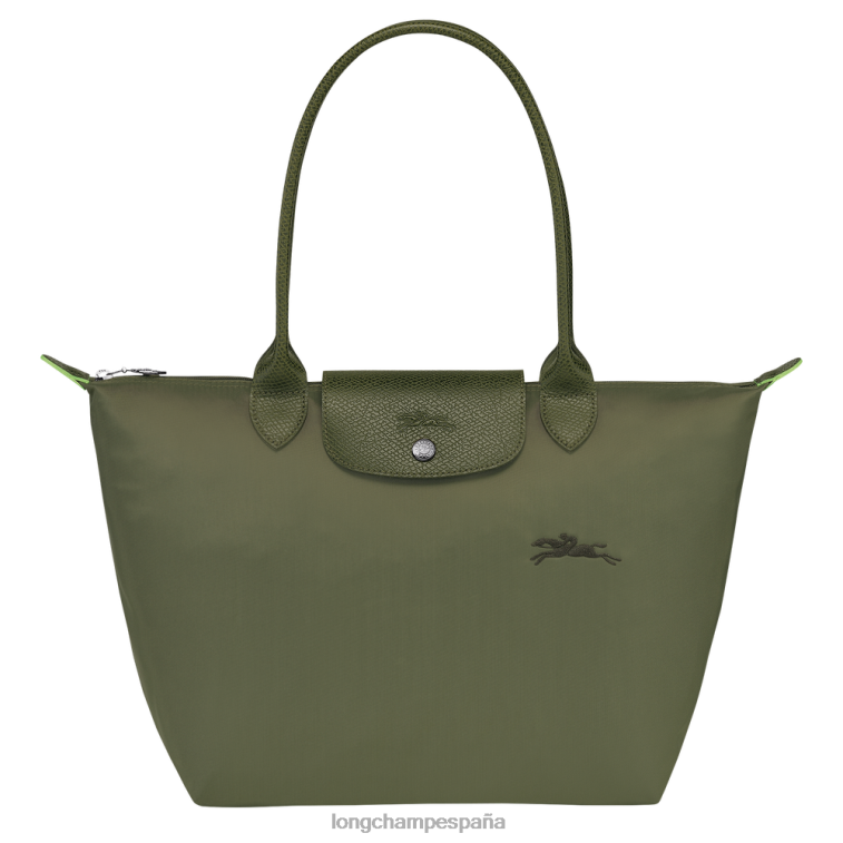 Longchamp bolso tote le pliage verde bosque mujer bolsas 064LB29