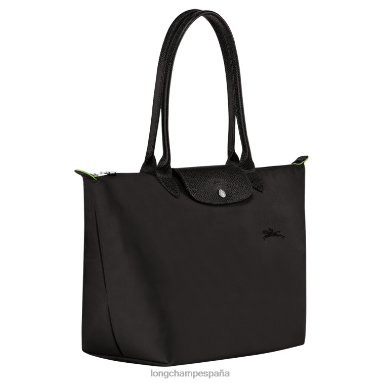 Longchamp bolso tote le pliage verde negro mujer bolsas 064LB30