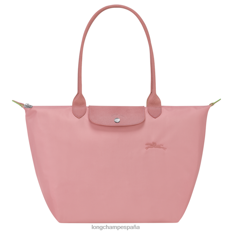 Longchamp bolso tote le pliage verde rosa pétalo mujer bolsas 064LB408