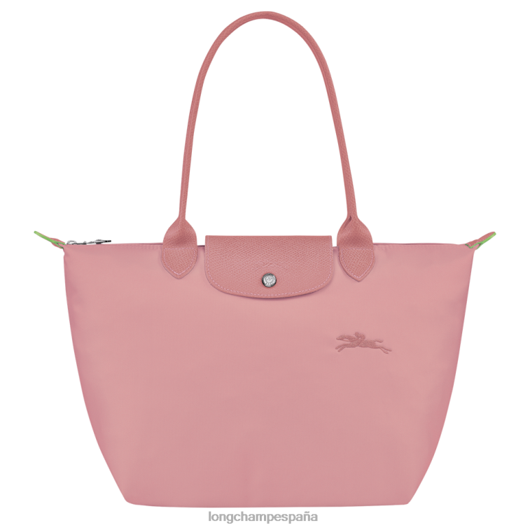 Longchamp bolso tote le pliage verde rosa pétalo mujer bolsas 064LB414