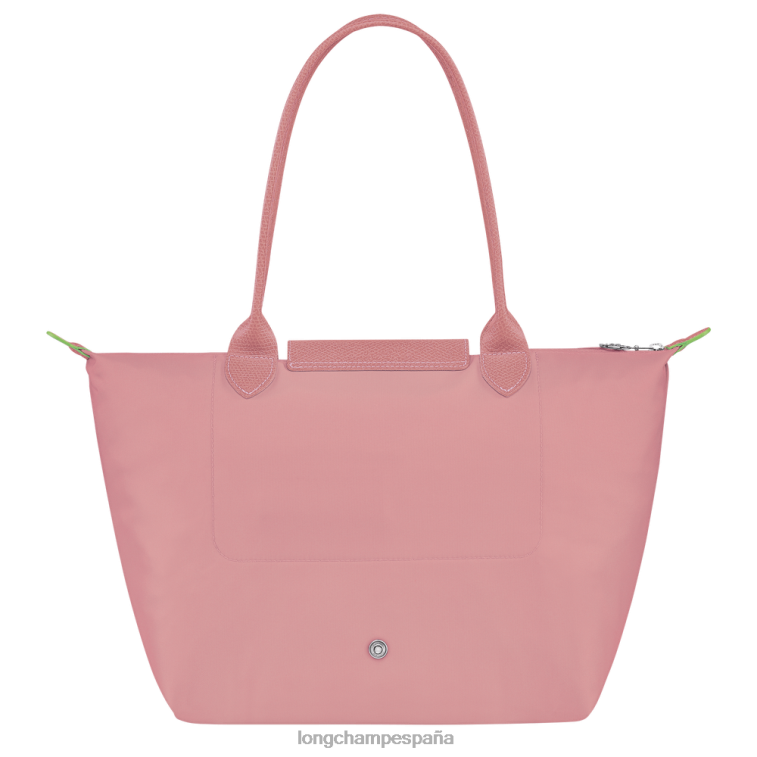 Longchamp bolso tote le pliage verde rosa pétalo mujer bolsas 064LB414