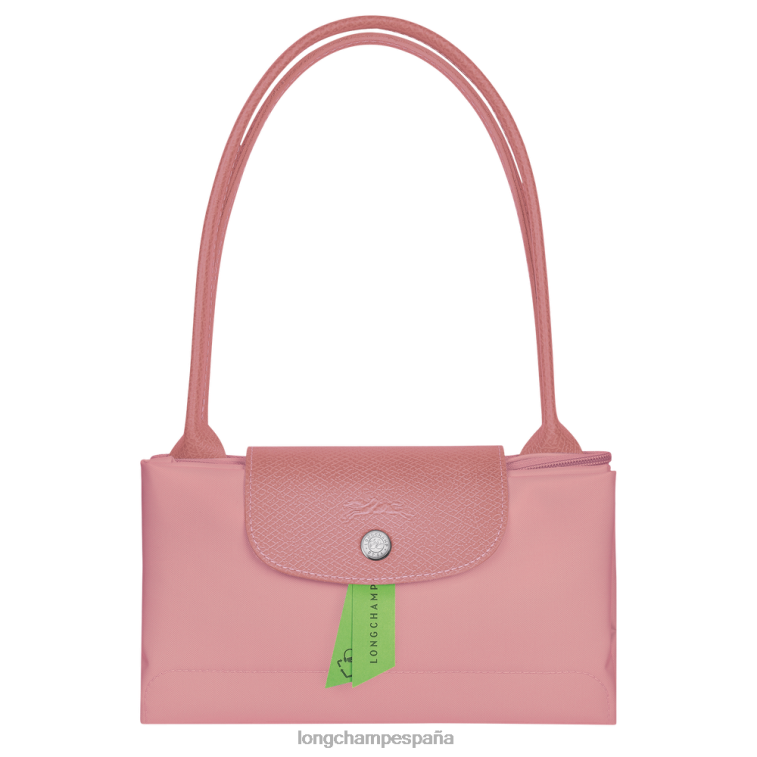 Longchamp bolso tote le pliage verde rosa pétalo mujer bolsas 064LB414
