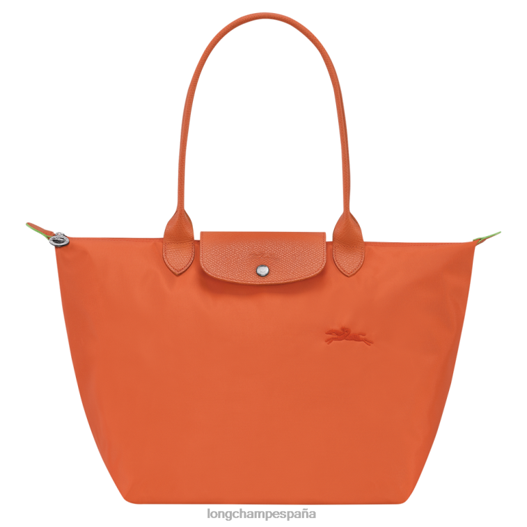Longchamp bolso tote le pliage verde zanahoria mujer bolsas 064LB407