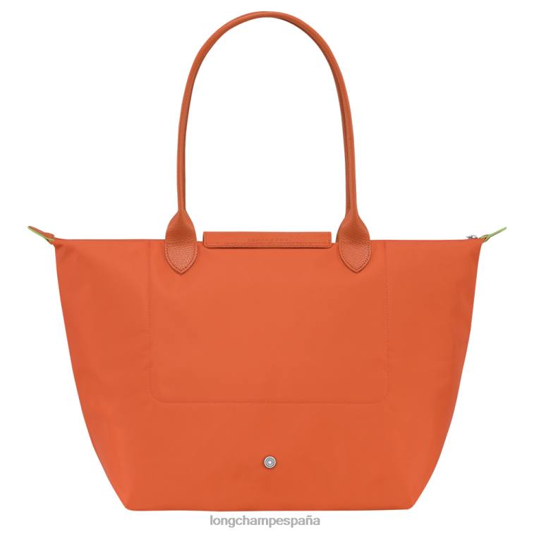 Longchamp bolso tote le pliage verde zanahoria mujer bolsas 064LB407