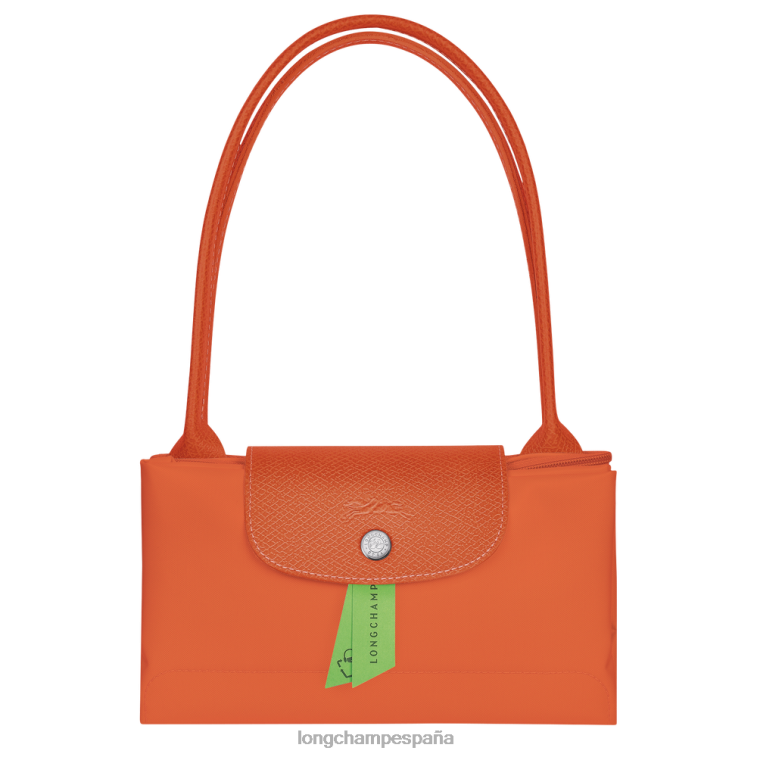 Longchamp bolso tote le pliage verde zanahoria mujer bolsas 064LB413