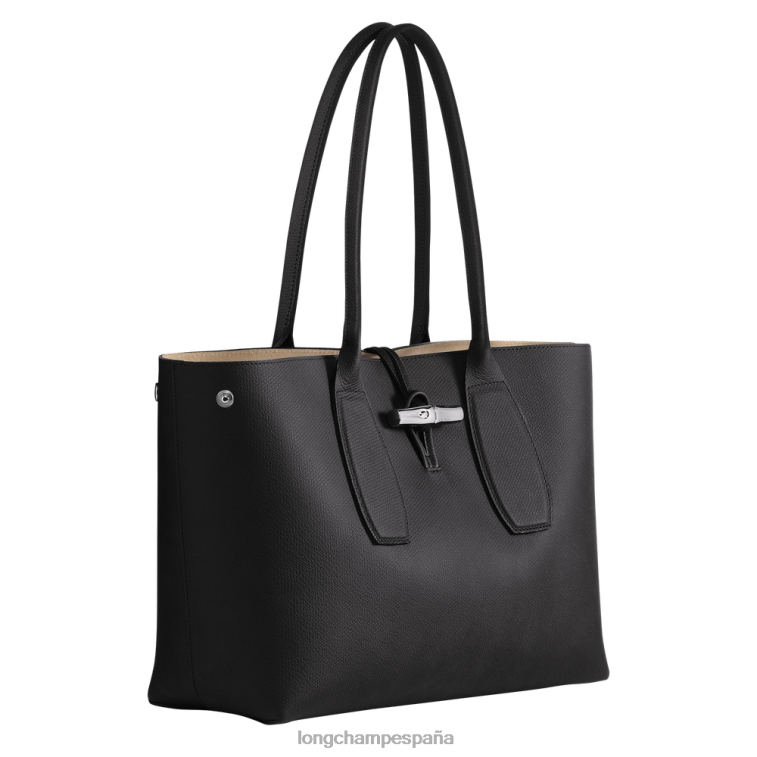 Longchamp bolso tote rosa negro mujer bolsas 064LB368