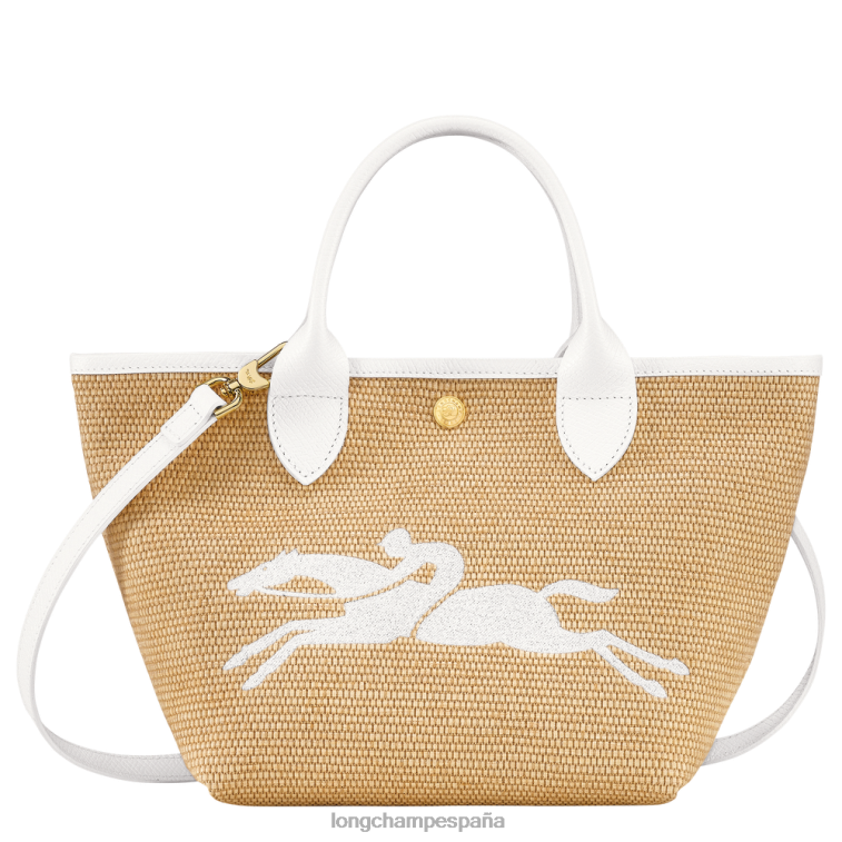 Longchamp bolsa tipo cesta le panier pliage blanco mujer bolsas 064LB63