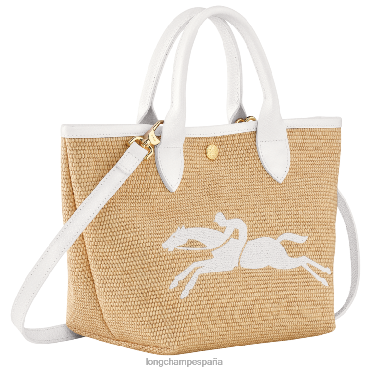 Longchamp bolsa tipo cesta le panier pliage blanco mujer bolsas 064LB63