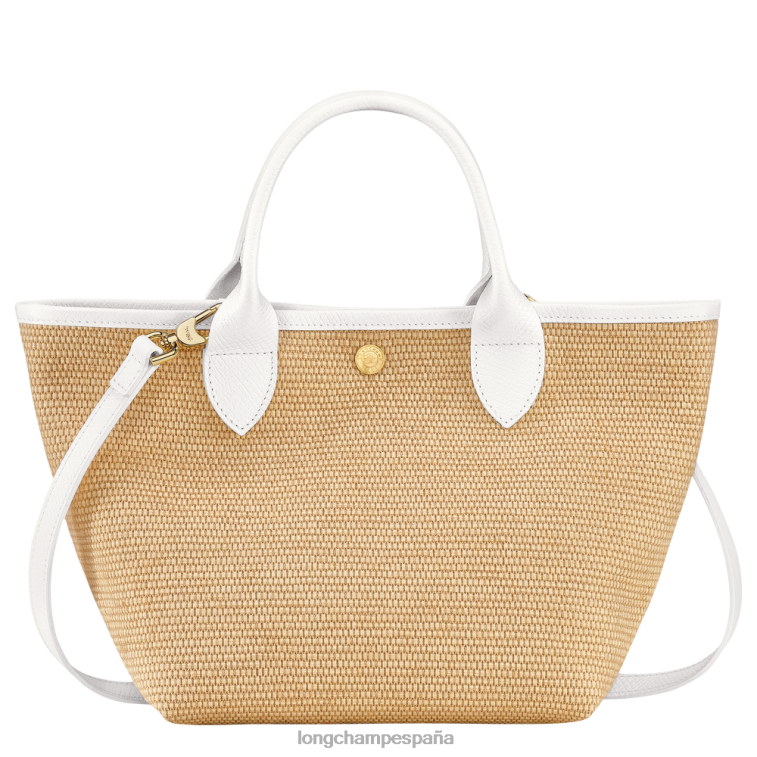 Longchamp bolsa tipo cesta le panier pliage blanco mujer bolsas 064LB63