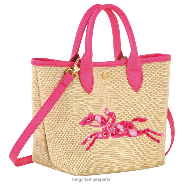 Longchamp bolsa tipo cesta le panier pliage fucsia mujer bolsas 064LB62