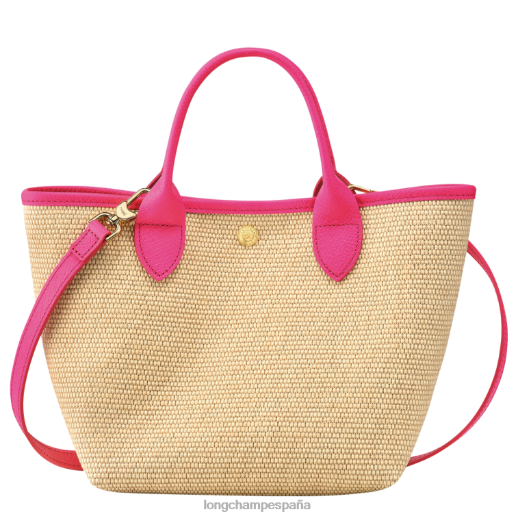 Longchamp bolsa tipo cesta le panier pliage fucsia mujer bolsas 064LB62