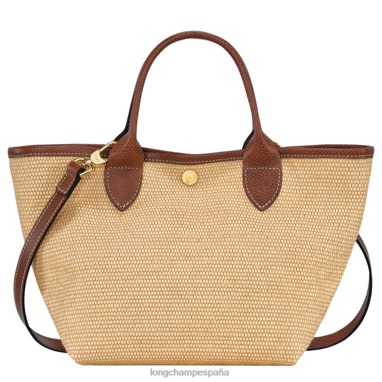 Longchamp bolsa tipo cesta le panier pliage marrón mujer bolsas 064LB64