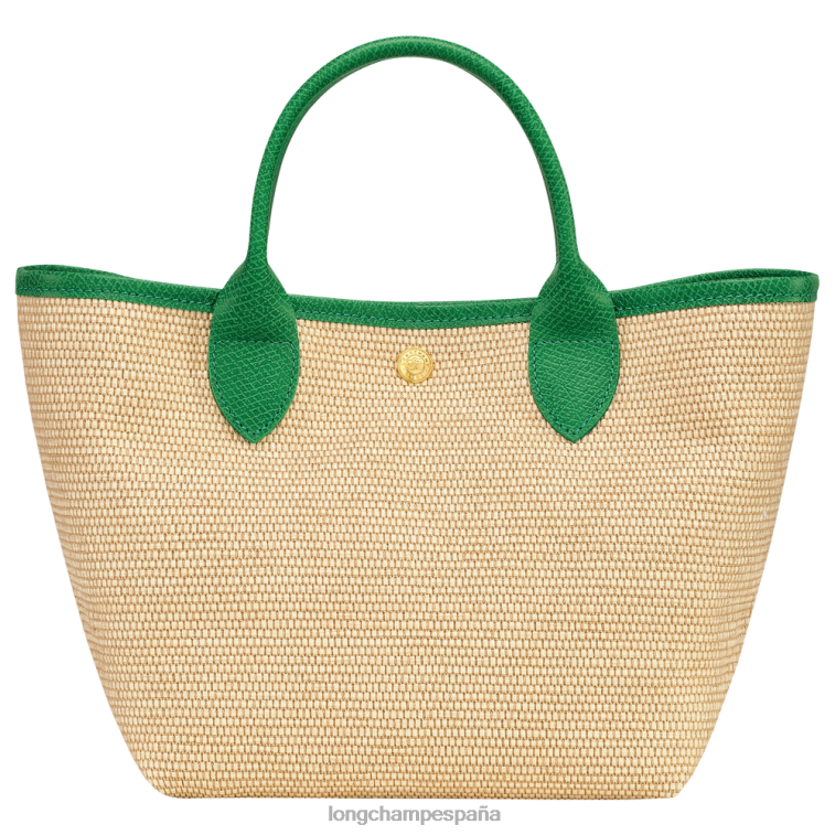 Longchamp bolsa tipo cesta le panier pliage verde mujer bolsas 064LB61